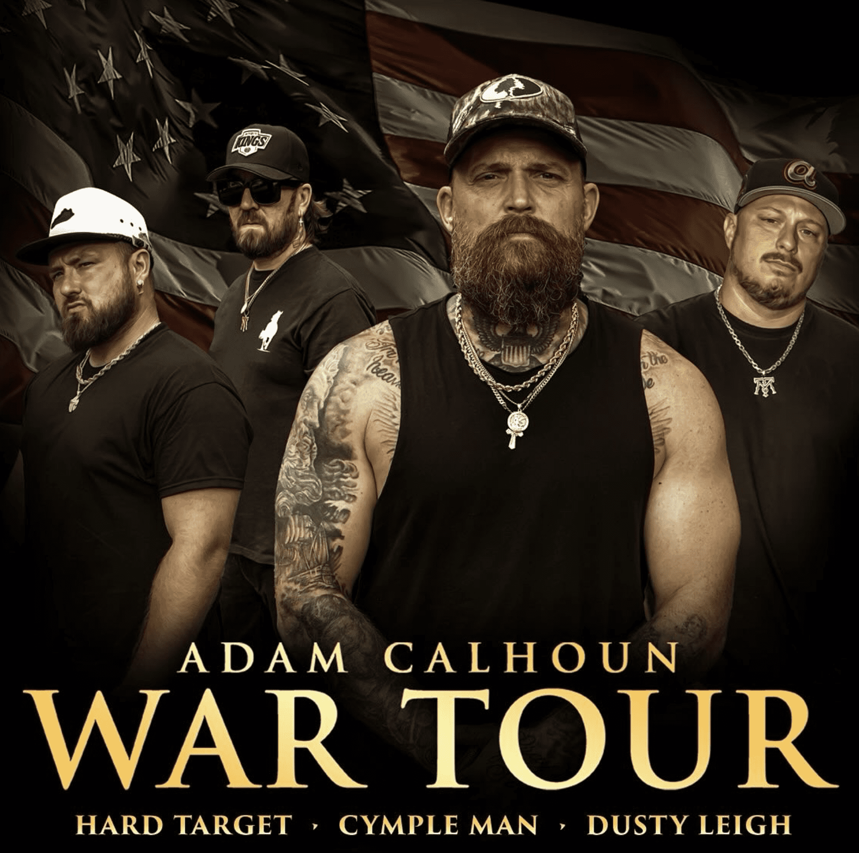 Adam Calhoun War Tour hero image for adamcalhountour.com