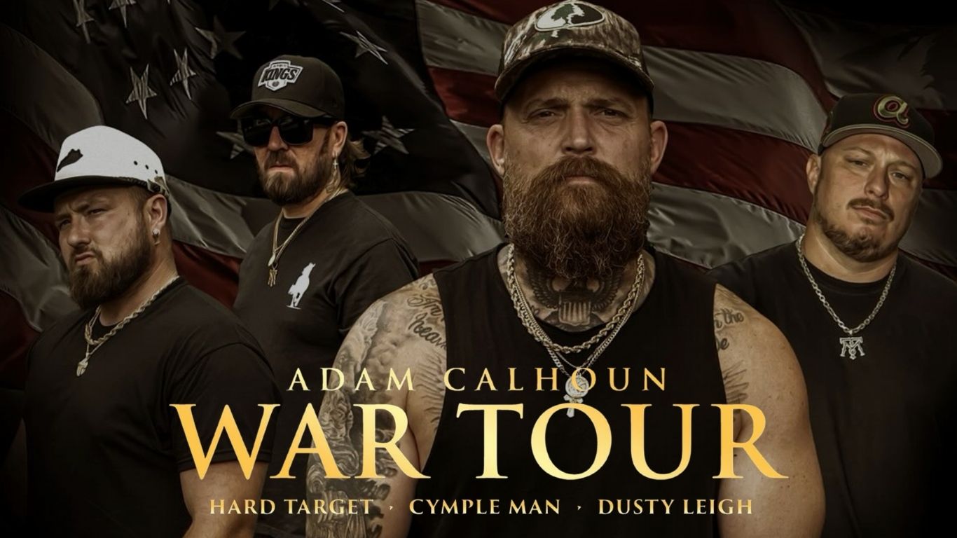 Adam Calhoun War Tour hero image for adamcalhountour.com
